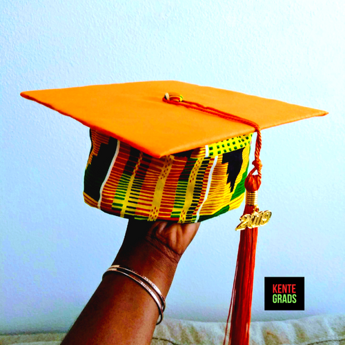 Custom Kente Grad Cap