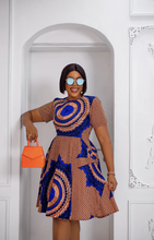 Load image into Gallery viewer, Mira African Print Dress